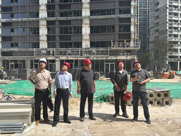 开云(中国)装饰公司领导深入万合问道颐养商务中心项目指导工作  ​