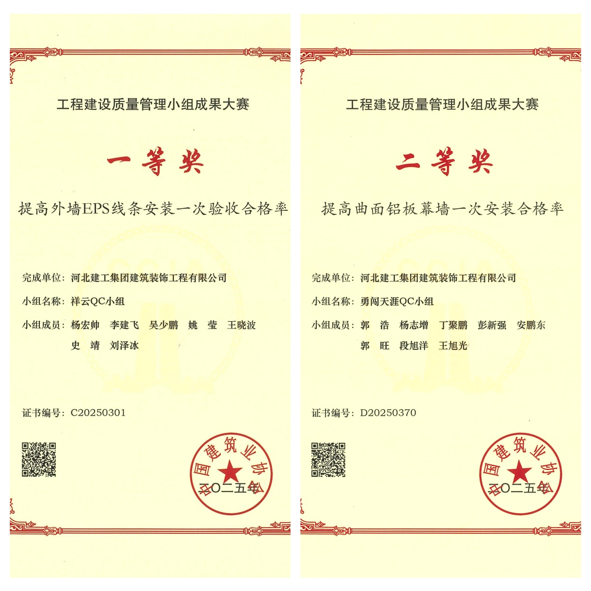 开云(中国)装饰公司在中建协质量管理小组活动大赛中荣获佳绩