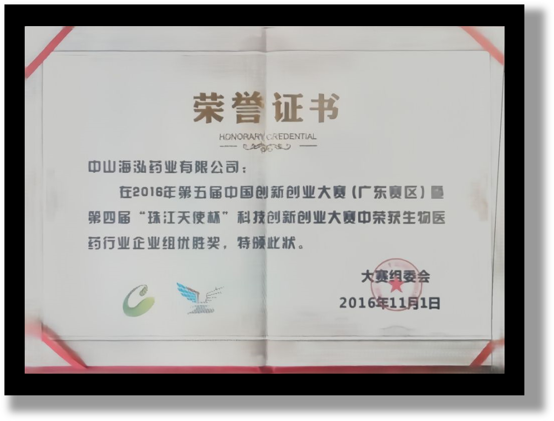 科技创新创业赛优胜奖