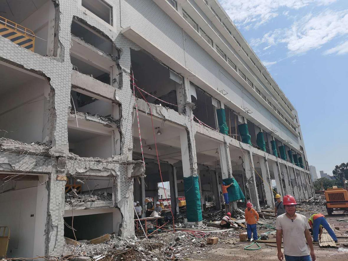 地铁十一号线综合检修大楼爆破项目